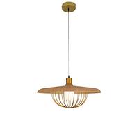 RLKHXBS Indoor Chandelier, Japanese Zen Chandelier, Creative Aluminum Hanging Lamp, Ceiling Wood Grain Pendant Light, Lighting Fixture for Restaurant and Cafe Decoration