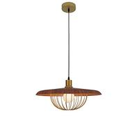 RLKHXBS Indoor Chandelier, Japanese Zen Chandelier, Creative Aluminum Hanging Lamp, Ceiling Wood Grain Pendant Light, Lighting Fixture for Restaurant and Cafe Decoration