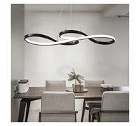RLKHXBS Indoor Chandelier, LED Chandeliers, Pendant Lights LED Nordic Kitchen Decor Hanging Light Musical Note Curved LED Lamp Compatible with Living Room Home Loft Lighting Fixture