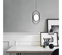 RLKHXBS Indoor Chandelier, LED Pendant Lights Lighting Fixtures 20W Round Ceiling Hanging Lamp Adjustable Height Nordic Suspension Chandelier Ornament Bedroom, Bar, Restaurant, Hotel