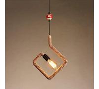 RLKHXBS Indoor Chandelier, Loft Retro Hemp Hanging Lamp Antique Industrial Style Pendant Light Creative Personality Restaurant Cafe Bar Clothing Store Billiard Suspension Light Chandeliers