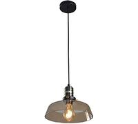 RLKHXBS Indoor Chandelier, Pendant Lights Industrial V-intage Glass Pendant Lamp Pot Cover Glass Shade Light FittingLighting Ceiling Hanging Mount Fixture Socket E- Lamp Compatible with Kitchen