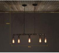 RLKHXBS Indoor Chandelier, Pendant Lights, Restaurant Chandeliers Industrial Style Lamps Retro Ceiling Light Cafes Clothing Store Lighting Fixture