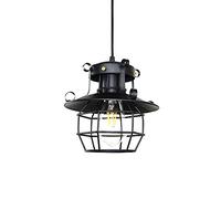 RLKHXBS Indoor Chandelier, Retro Industrial Style Chandelier, Creative Hollow Iron Pendant Light, Single Head Small Hanging Lamp, Ceiling Light, Restaurant Bar Decoration Lighting Fixture