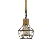 RLKHXBS Indoor Chandelier, Retro Industrial Style, Country Style Hemp Rope for Private Offices in Restaurants, Cafes, Clubs and Lofts, 100cm Long,