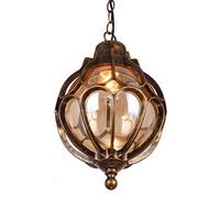 RLKHXBS Indoor Chandelier, V-intage Industrial Aluminum Glass Hanging Light Outdoor Rainproof Pendant Lantern Villa Courtyard Lighting Pendant Lamps Corridor Hanging Lamps Chandeliers