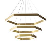 RLKHXBS Indoor Chandelier, Villa Chandelier, Postmodern Italian Minimalism and Luxury Pendant Light, Hexagonal Hollow Adjustable Ceiling Light, Creative Personality Cafe Teahouse Bar Hanging Light