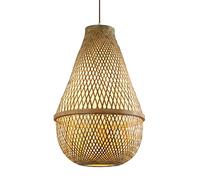 RLKHXBS Lámpara de Interior, lámpara de Techo dúplex con Personalidad Creativa, lámpara de Techo Pastoral China, lámpara Colgante de iluminación de Estudio, Personalidad Creativa, Tejido de ratán,