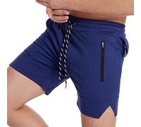 RLKHXBS Men Running Fitness Shorts Summer Gyms Workout Male Breathable Multiple Pockets Quick Dry Sportswear