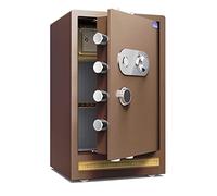 RLKHXBS s Large-Capacity Steel with Rollers at The Bottom, Metal Mechanical Code Lock, Fire-Proof and Anti-Theft Wall-Mounted, 70cm High (Color : Brown) (Brown)