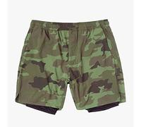 RLKHXBS Shorts 2 in 1 Athletic Shorts Men's Training Quick Dry Breathable Stretch Shorts Elastic Waist Casual Pants