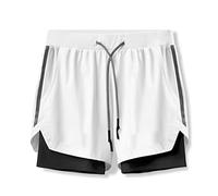 RLKHXBS Shorts Camouflage Running Shorts Men 2 in 1 Sports Jogging Fitness Shorts Training Quick Dry Mens Gyms Men