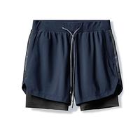 RLKHXBS Shorts Camouflage Running Shorts Men 2 in 1 Sports Jogging Fitness Shorts Training Quick Dry Mens Gyms Men