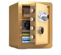 RLKHXBS Steel Home - Fireproof Coaxial Household All-Steel Manual Anti-Theft Small Mechanical Lock Safe