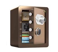 RLKHXBS Steel,Small Electronic Depository Safe Fireproof Waterproof Safes Box Home Office Use Deposit Money Jewelry Cash for Home/Black