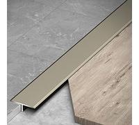 RLKHXBS T Molding Floor Transition Strip, 90CM Metal Flooring Edge Trim/Thresholds Reducer for Laminate Board Wood Vinyl Floors, Narrow Gap Cover/Cap Smooth