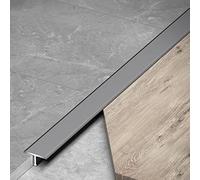 RLKHXBS T Molding Floor Transition Strip, 90CM Metal Flooring Edge Trim/Thresholds Reducer for Laminate Board Wood Vinyl Floors, Narrow Gap Cover/Cap Smooth