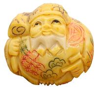 RLKHXBS Tablero de Adornos de Adornos de Mesa únicos, Decoraciones de estatuas para la habitación CAI Shen Figurinas, Dios de la Riqueza Feng Shui, Feng Shui Decor Housewarming, Amarillo