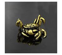 RLKHXBS Tabletop Decorations,Statue,Ornaments, Brass Fengshui Statue for Lucky & Happiness God of Wealth Statue Ornament Desk Decor Solid Brass Crab Statue Pure Copper Crab