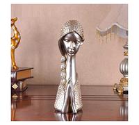 RLKHXBS Tabletop Decorative Prayer Girl Statue Figure Sweet Lady Handmade Resin Crafts Elegant Desktop Ornaments