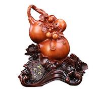 RLKHXBS Tabletop Hulu Decoration Resin Crafts Lucky Gourd Decoration, for Your Living Room Office Decoration Housewarming Business Gifts Implies Many and Grandchildren, Prosperity,S