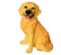 RLKHXBS Tabletop Oficina Sala de Estar Decoración S Figura de Estatua Gold Retriever Dog Semi-Manual Labrador Apertura de Regalo