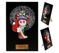 RLKHXBS Tabletop Opera Facial Makeup Pendant, Living Room, Dining Room, Study Desk Decoration, Chinese Characteristic Gifts, Opera Character Gifts Statue of Wealth Statues