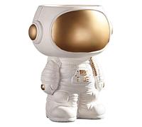 RLKHXBS Tabletop Outdoor Garden Patio Ornamento de decoración de la Estatua, Estatua de Astronauta Ornamento Almacenamiento Decoración de Escritorio de Dibujos Animados