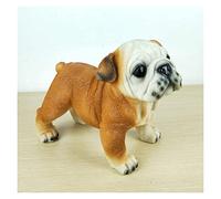 RLKHXBS Tabletop para el hogar y la Cocina Figuras coleccionables Estatuas s Estatuas de coleccionables Figuras Simulación Puppy Dog Lindo Cat Decoración Teddy Chai Puppy Model Shop