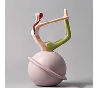 RLKHXBS Tabletop Yoga Decor Figuras de Pose de Yoga, Estatua de Yoga para Zen, meditación, Ideas de Regalos de yogui Entrada de la Sala de televisión Estatuas de decoración de la Sala de la Riqueza