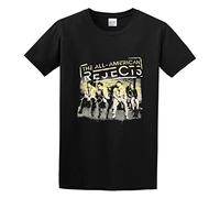 RlMI LINMY All American Rejects On Deck 2012 Tour Unisex 100% Cotton Short-Sleeve T-Shirts Black M