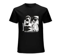 RlMI LINMY Discharge Hear Nothing See Nothing Say Nothing O-Neck 100% Cotton Short Sleeve Unisex T-Shirt XXXL