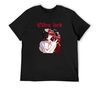 RlMI LINMY Elfen Lied Anime TV Series O-Neck 100% Cotton Short Sleeve Unisex T-Shirt L