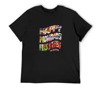 RlMI LINMY Happy Mondays T Shirt - Pills Thrills & Bellyaches T-Shirt Black XL