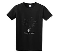 RlMI LINMY I Need My Space Astronomy Unisex 100% Cotton Short-Sleeve T-Shirts Black XXXL