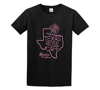 RlMI LINMY Inspired by Little Feat - Texas Rose Cafe Lowell George Texas Unisex 100% Cotton Short-Sleeve T-Shirts Black XXL