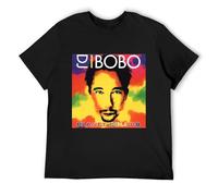 RlMI LINMY ITU DJ Bobo Planet Colors O-Neck 100% Cotton Short Sleeve Unisex T-Shirt L