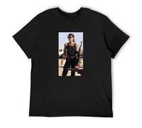 RlMI LINMY LTR Sarah Connor Terminator 2 T2 Movie Fan Mens T Shirt Black XXXL