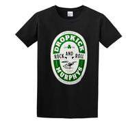 RlMI LINMY Shamrock and Roll Caps Unisex 100% Cotton Short-Sleeve T-Shirts Black XXL