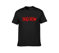 RlMI LINMY Skid Row Logo Unisex 100% Cotton Short-Sleeve T-Shirts Black XXXL