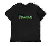 RlMI LINMY Terraria O-Neck 100% Cotton Short Sleeve Unisex T-Shirt M