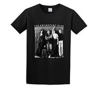 RlMI LINMY The Breakfast Club Unisex 100% Cotton Short-Sleeve T-Shirts Black S