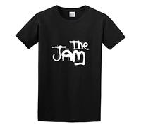 RlMI LINMY The Jam Spray Logo Sounds Affects The Gift All Mod Cons Snap Unisex 100% Cotton Short-Sleeve T-Shirts Black S