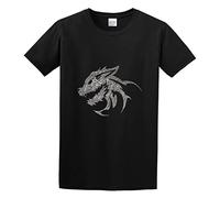 RlMI LINMY The Skillet Monster Unisex 100% Cotton Short-Sleeve T-Shirts Black S