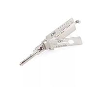 RLOKK Herramienta profesional de cerrajería para cerraduras de puertas civiles, 2 en 1, ganzúa y lector de claves (KW5)