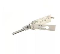 RLOKK Home Door SC4 2 en 1 Herramienta para ganzúa y decodificador, herramienta profesional para cerrajero, Plata