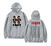 RLOMGBV Sombr You Are The Reason Tour Sudadera con Capucha Mujeres Hombres Harajuku Manga Larga Tops Vintage Hoodie XXS-3XL-Grey||XX_l