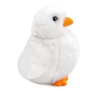 RLOMUTE Lindos Juguetes de Granja - Pequeño Pollo Peluche Pollo Animal Realista Suave y Fiesta Dormitorio Coche decoración hogar Regalo Coleccionable para Niños niñas Blanco 5.5pulgadas