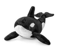 RLOMUTE Peluche Ballena Orca Negro 15.7pulgadas Almohada de Juguete de Animal Realista Suave y Lindo Regalo de Fiesta Dormitorio Coche decoración del hogar Coleccionable para Niños niñas