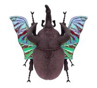 RLOMUTE Peluche de Escarabajo Atlas animal insecto realista suave y lindo para regalo de fiesta dormitorio coche decoración del hogar regalo coleccionable para Niños niñas 9,8 pulgadas marrón